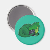 Aimant Dragon vert D20 (Recto/Verso)