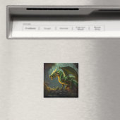 Aimant Dragon Vert et Jaune (In Situ (Lave-vaisselle))