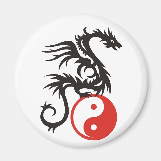 Aimant Dragon Yin & Yang (Devant)