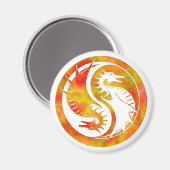 Aimant Dragon Yin Yang (Recto/Verso)