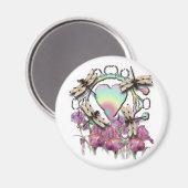 Aimant Dragonflies blancs (Recto/Verso)