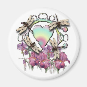 Aimant Dragonflies blancs