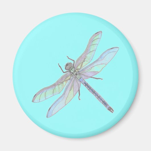 Aimant DRAGONFLY (bleu) (Devant)