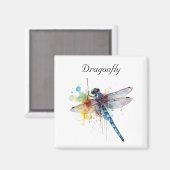 Aimant Dragonfly colorée personnalisable (Recto/Verso)