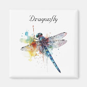 Aimant Dragonfly colorée personnalisable (Devant)
