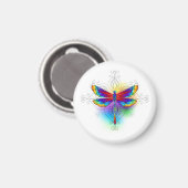 Aimant Dragonfly en arc-en-ciel (Recto/Verso)