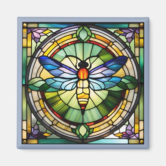 Aimant Dragonfly en verre (Devant)