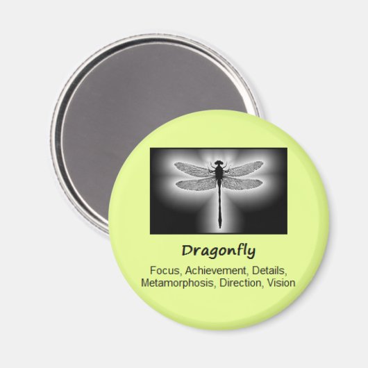 Aimant Dragonfly Totem Animal Spirit Signification (Recto/Verso)