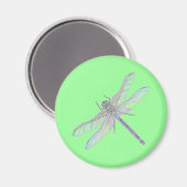 Aimant DRAGONFLY (vert) (Recto/Verso)