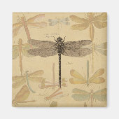 Aimant Dragonfly Vintage dessin classique (Devant)