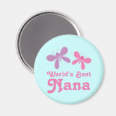 Aimant Dragonfly World's Best Nana Gift (Recto/Verso)