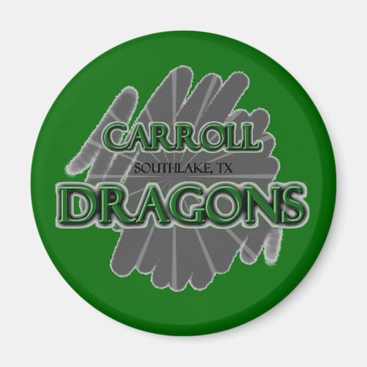 Aimant Dragons de Carroll de Southlake - Southlake, TX (Devant)