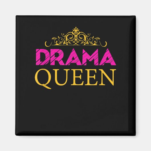 Aimant Drama Queen Crown Actrice intérimaire Broadway (Devant)