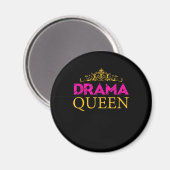 Aimant Drama Queen Crown Actrice intérimaire Broadway (Recto/Verso)