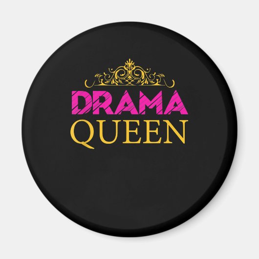 Aimant Drama Queen Crown Actrice intérimaire Broadway (Devant)