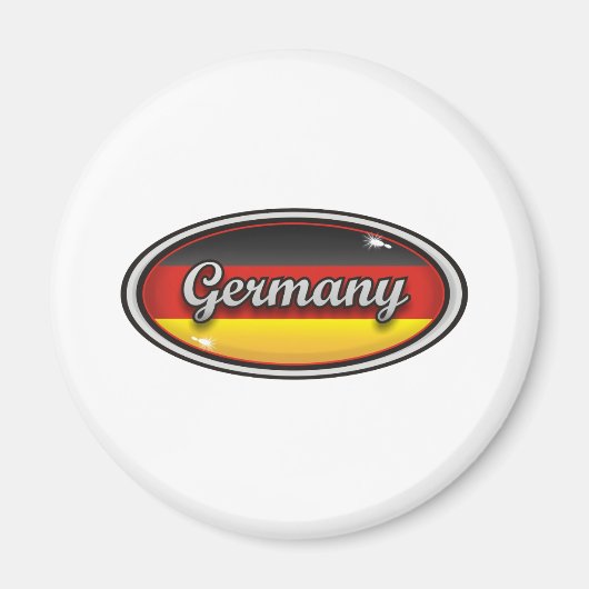 Aimant Drapeau 1 de l'Allemagne (Devant)