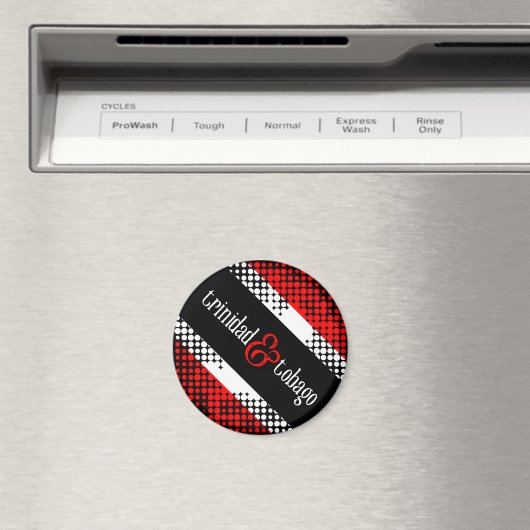 Aimant Drapeau Abstrait du Motif de points de Trinité-et- (In Situ (Lave-vaisselle))