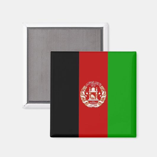 Aimant Drapeau Afghanistan (Recto/Verso)