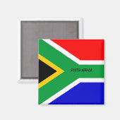 Aimant Drapeau Afrique du Sud (Recto/Verso)