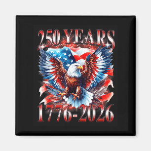 Aimant Drapeau Aigle 250 Ans 1776 Art Graphique