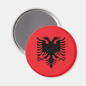 Aimant Drapeau albanais (Recto/Verso)
