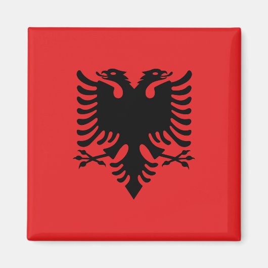Aimant Drapeau Albanie (Devant)