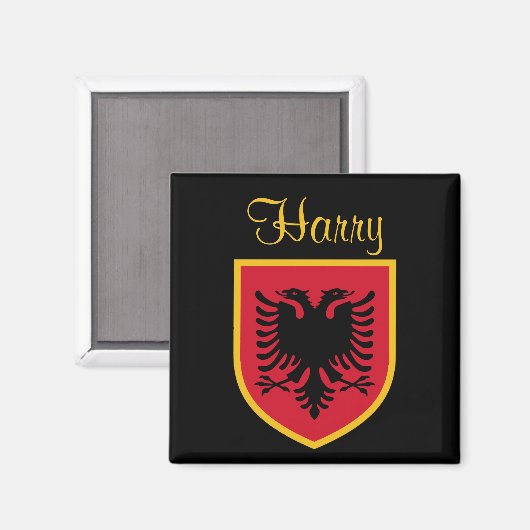 Aimant Drapeau Albanie (Recto/Verso)