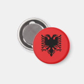 Aimant Drapeau Albanie (Recto/Verso)