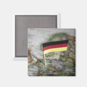 Aimant drapeau allemand sur la carte (Recto/Verso)
