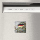 Aimant drapeau allemand sur la carte (In Situ (Lave-vaisselle))