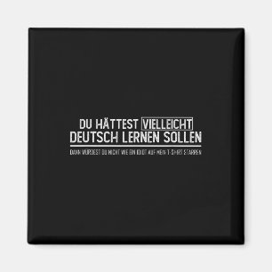 Aimant Drapeau allemand _ Vielleicht Deutsch Lernen