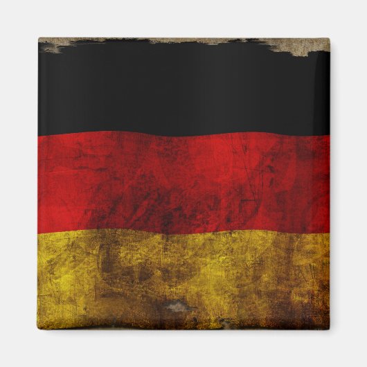 Aimant Drapeau allemand - Vintage... (Devant)