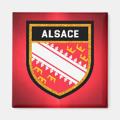 Aimant Drapeau Alsace (Devant)