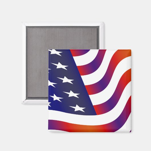 Aimant Drapeau américain (Recto/Verso)