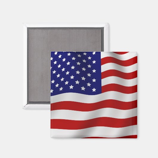 Aimant Drapeau américain (Recto/Verso)