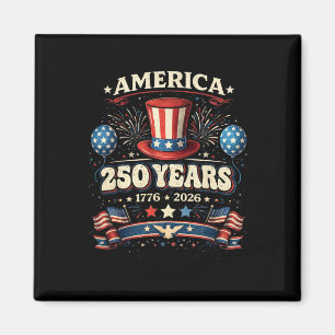 Aimant Drapeau américain 250 ans 250e anniversaire États-