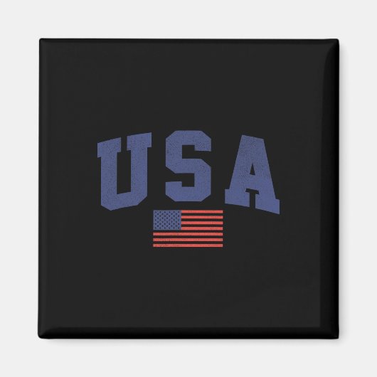 Aimant Drapeau américain 4 juillet Americana Bold Blue (Devant)