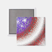 Aimant Drapeau américain Abstrait (Recto/Verso)
