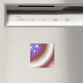 Aimant Drapeau américain Abstrait (In Situ (Lave-vaisselle))