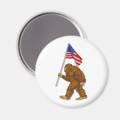 Aimant Drapeau américain Bigfoot (Recto/Verso)