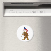 Aimant Drapeau américain Bigfoot (In Situ (Lave-vaisselle))