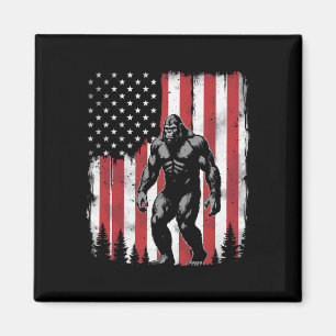 Aimant Drapeau américain Bigfoot 4 juillet patriotique