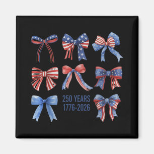 Aimant Drapeau américain Bows 250 Ans 1776-2026 250e anni