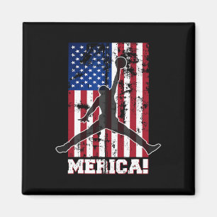 Aimant Drapeau américain Bysketbyll Drapeau américain 4 j