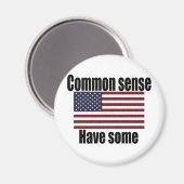 Aimant Drapeau américain de Common Sense (Recto/Verso)