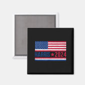 Aimant Drapeau américain de Kamala 2024 (Recto/Verso)