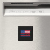 Aimant Drapeau américain de Kamala 2024 (In Situ (Lave-vaisselle))