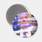 Aimant drapeau américain donald trump (Recto/Verso)