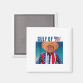 Aimant Drapeau Américain Drôle Du Golfe Des États-Unis (Recto/Verso)