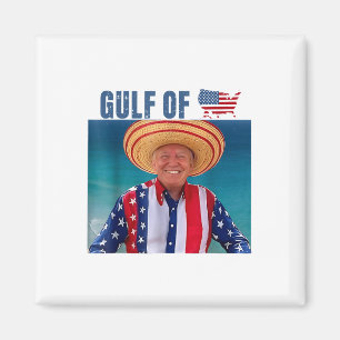 Aimant Drapeau Américain Drôle Du Golfe Des États-Unis